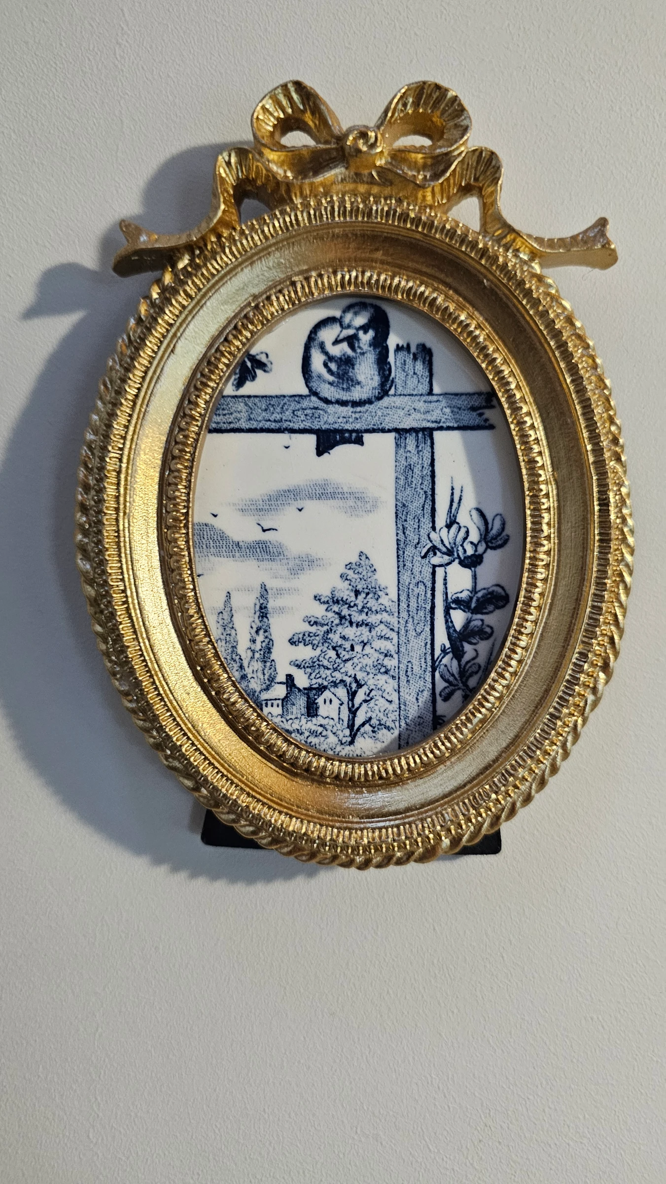Iron Earth Salins Landscape Birds Plate Frame – photo 3